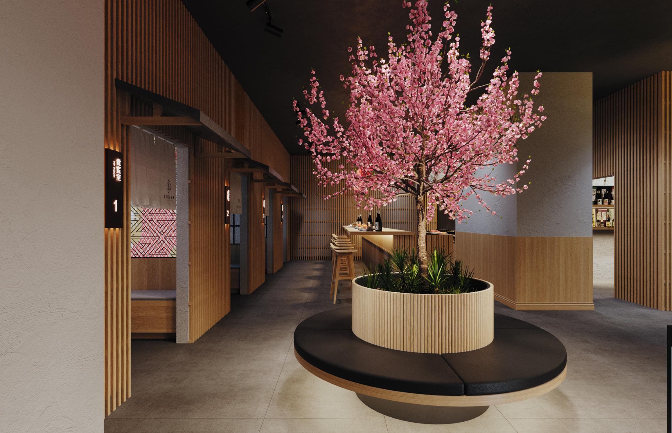 Issho Izakaya & Sushi 3D Rendering